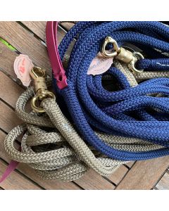 12 m Seil in marineblau und beige